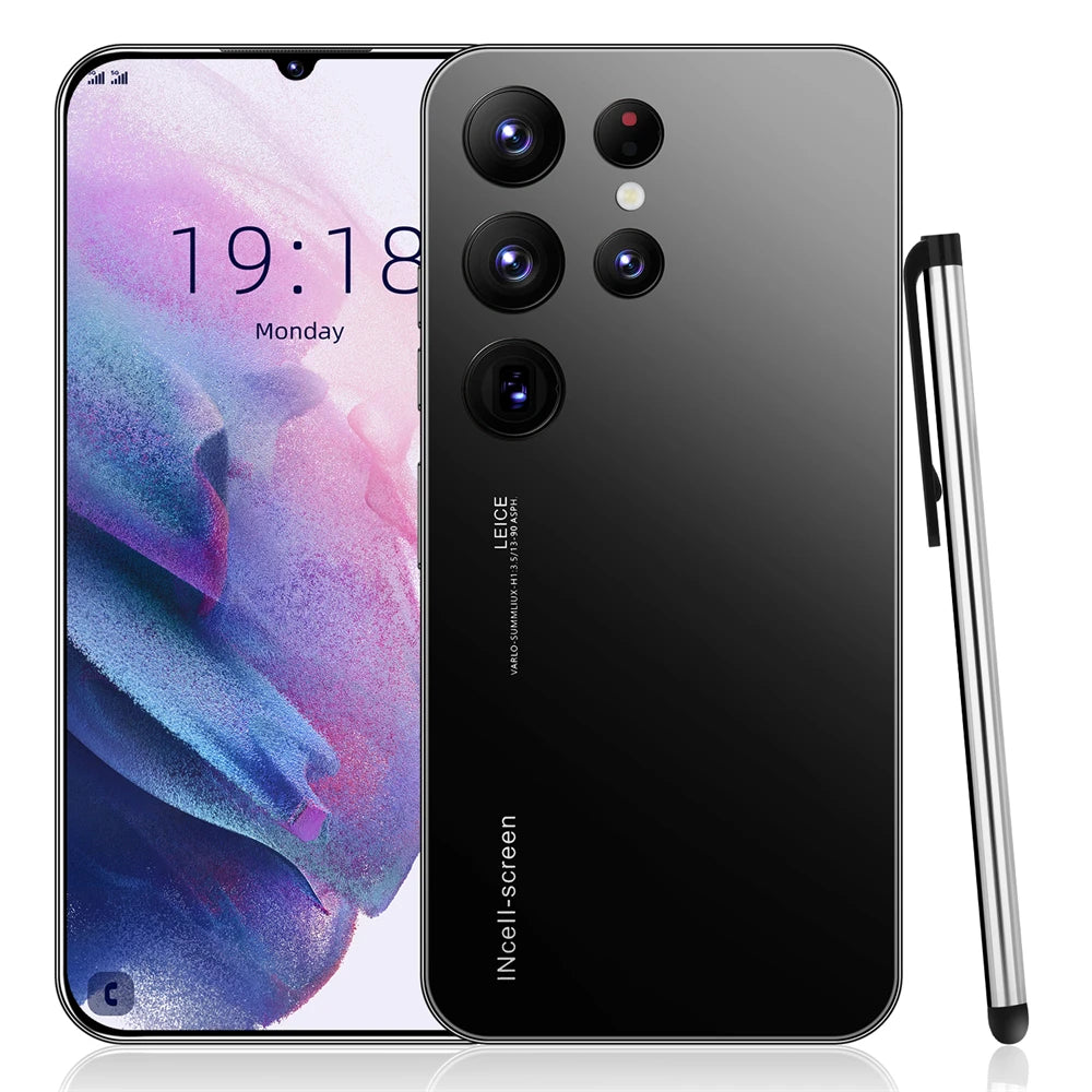 Smartphone S25 Ultra 6,8 Pouces — Écran AMOLED 120Hz, 5G, 16Go RAM, 1To Storage, Double SIM, Charge Rapide 65W