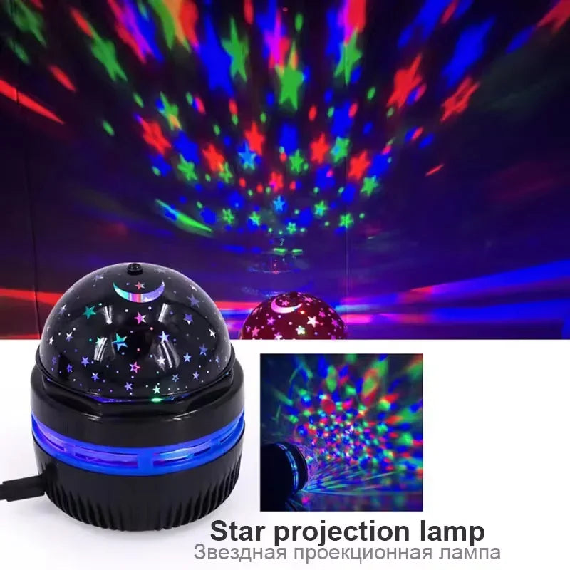 Projecteur LED Ciel Etoilé — Veilleuse Lune et Etoiles RGB, Decor Maison Atmosphere