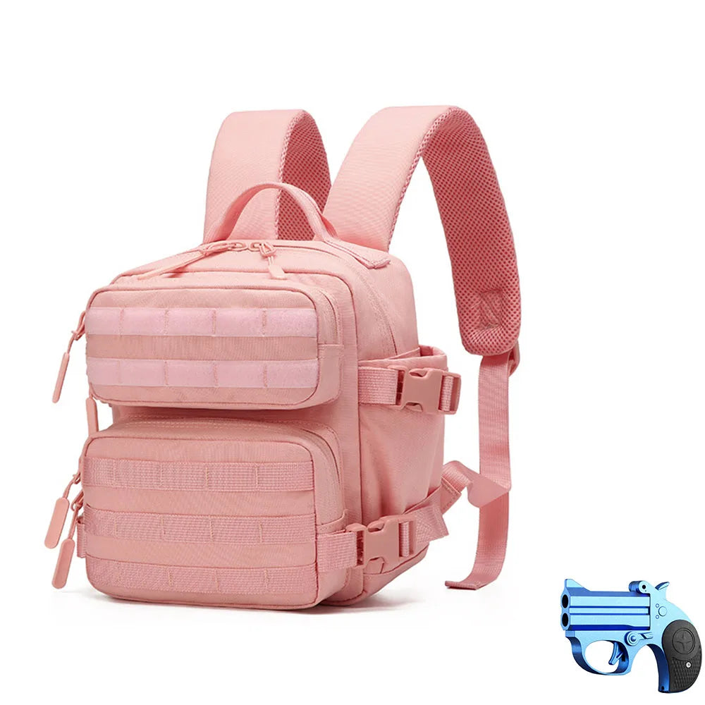 Mini sac à dos tactique 9L avec jouet de tir, porte-clés, sac à dos de Camping, de gymnastique, d'extérieur pour hommes et femmes, cartable quotidien pour cyclisme et randonnée
