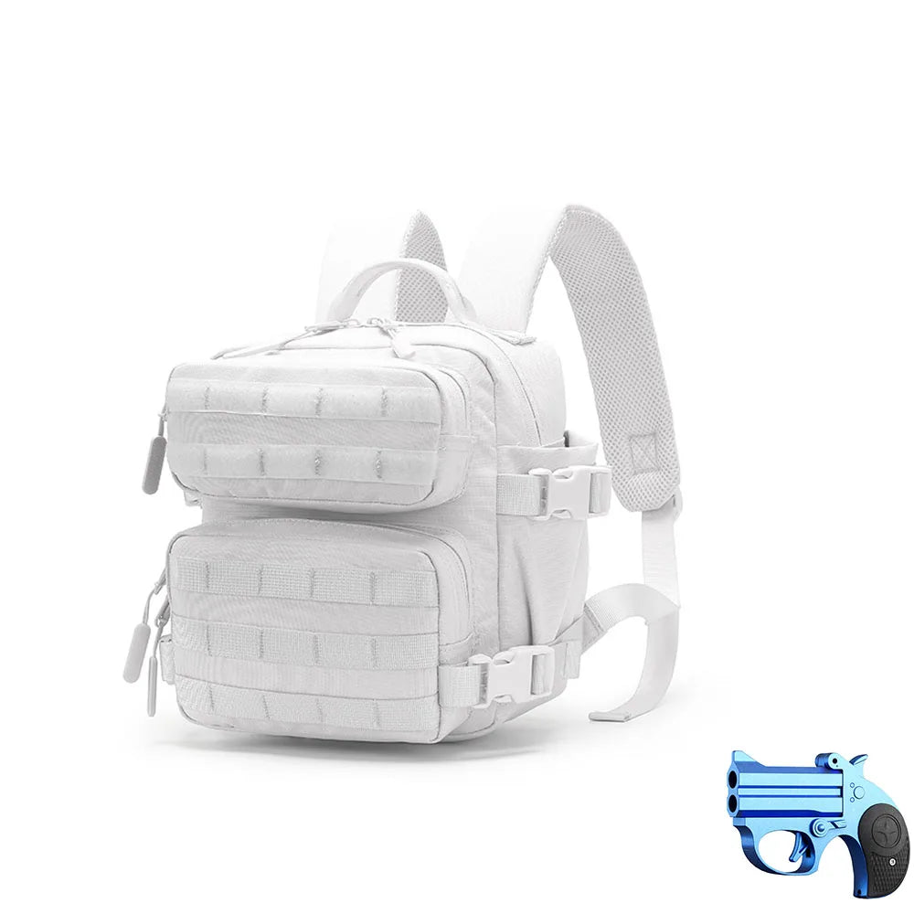 Mini sac à dos tactique 9L avec jouet de tir, porte-clés, sac à dos de Camping, de gymnastique, d'extérieur pour hommes et femmes, cartable quotidien pour cyclisme et randonnée