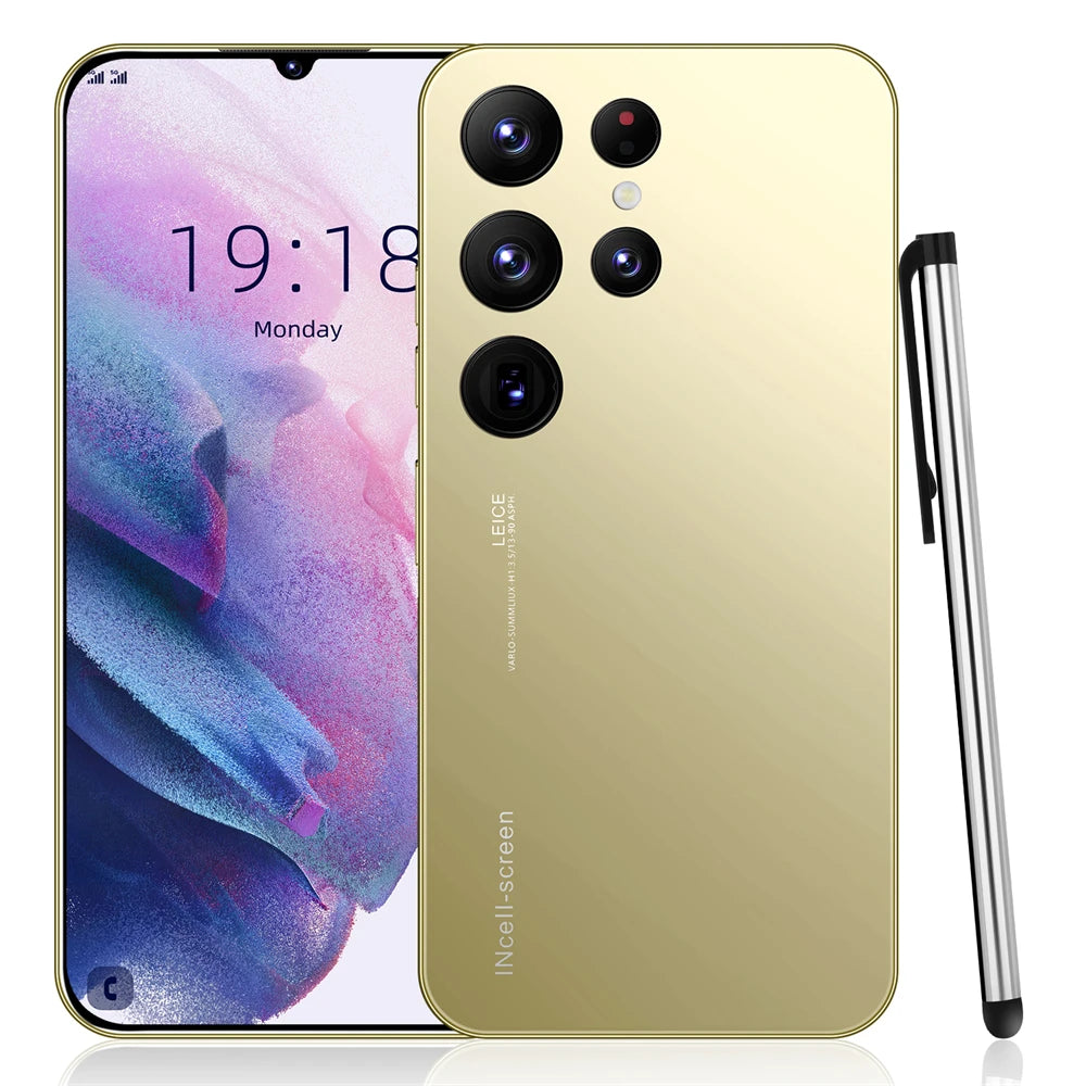 Smartphone S25 Ultra 6,8 Pouces — Écran AMOLED 120Hz, 5G, 16Go RAM, 1To Storage, Double SIM, Charge Rapide 65W