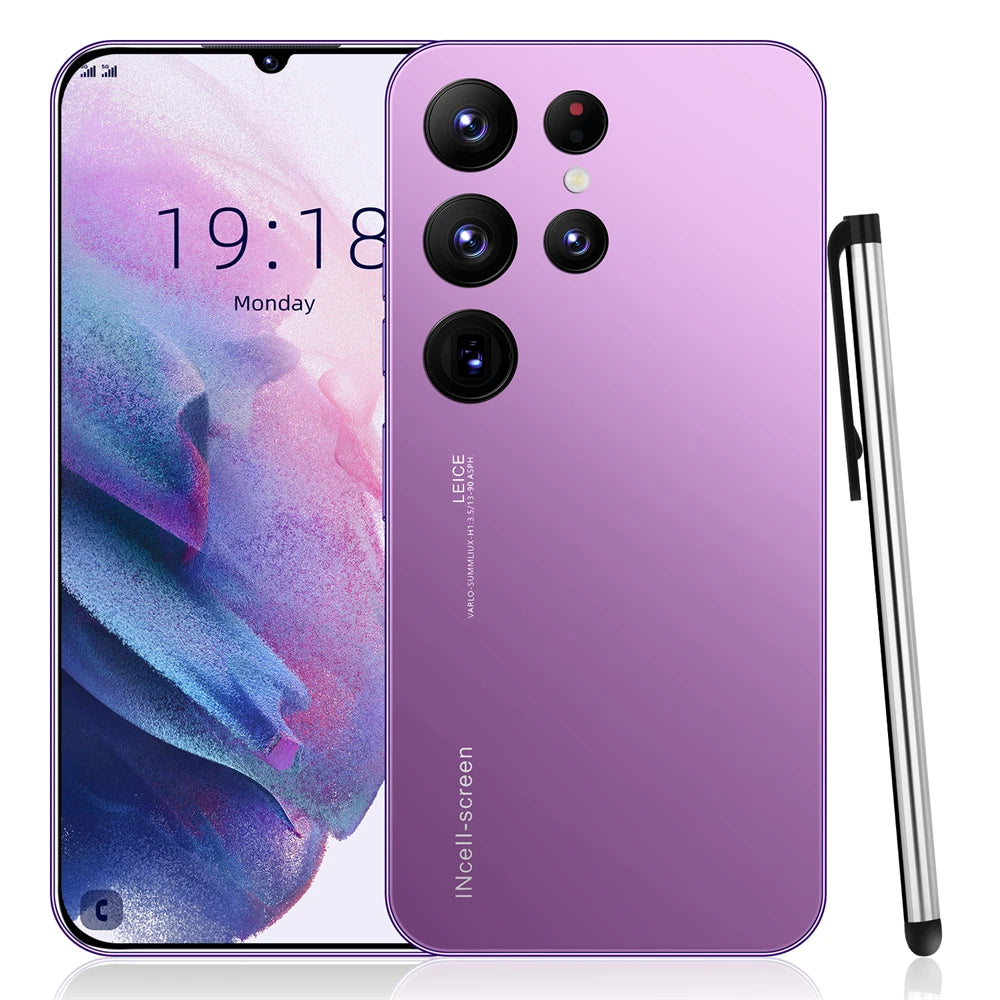 Smartphone S25 Ultra 6,8 Pouces — Écran AMOLED 120Hz, 5G, 16Go RAM, 1To Storage, Double SIM, Charge Rapide 65W