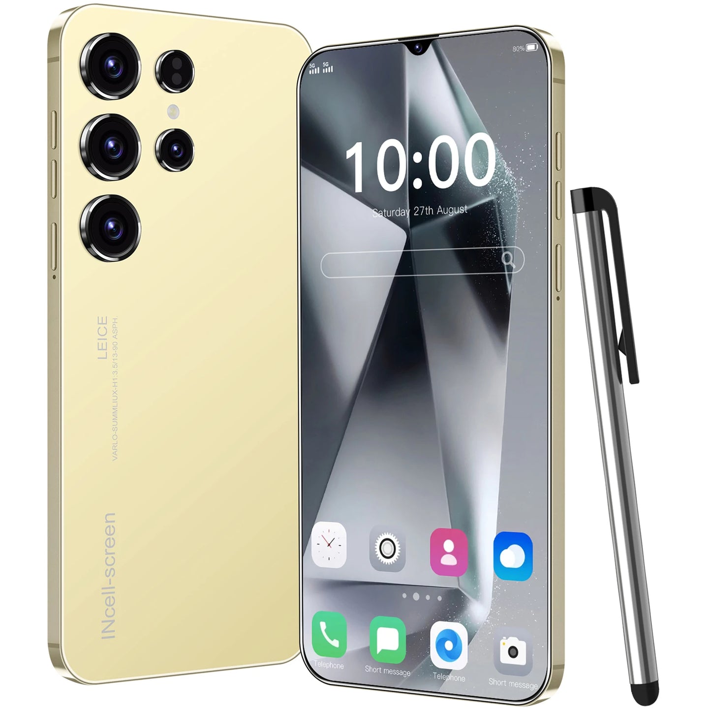Smartphone S25 Ultra 6,8 Pouces — Écran AMOLED 120Hz, 5G, 16Go RAM, 1To Storage, Double SIM, Charge Rapide 65W