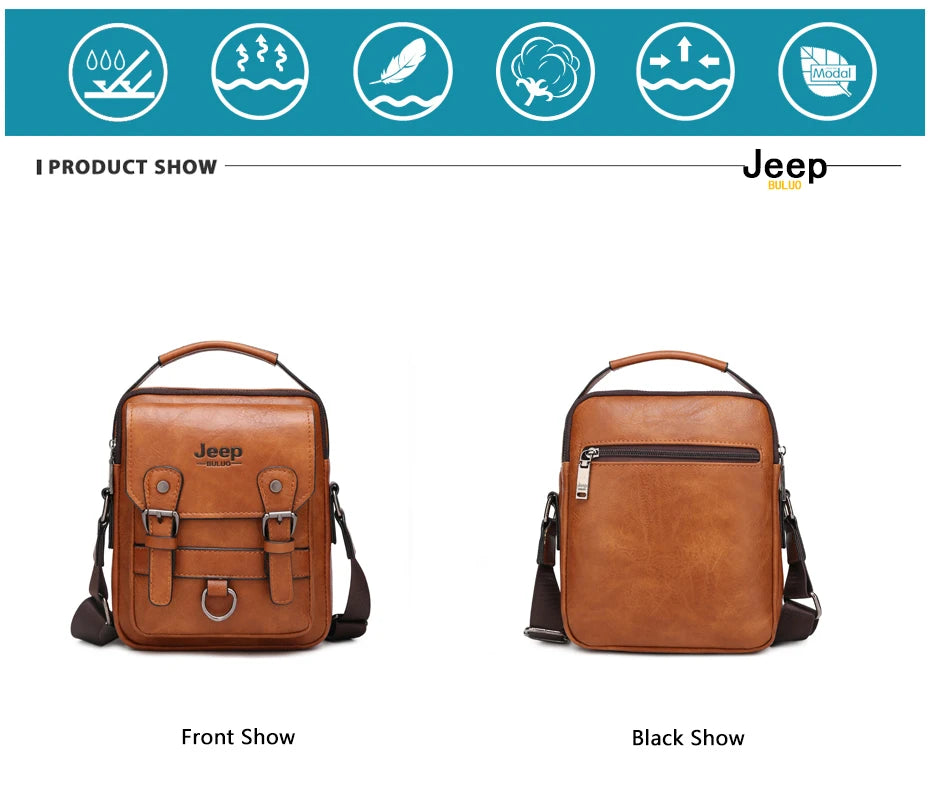 Sac à Dos Business JEEP BULUO — 15,6'', Port USB Charging, Compartiment Isolée, Tactique