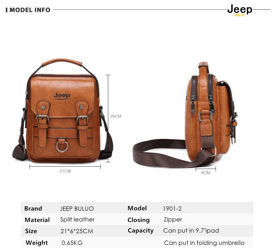 Sac à Dos Business JEEP BULUO — 15,6'', Port USB Charging, Compartiment Isolée, Tactique
