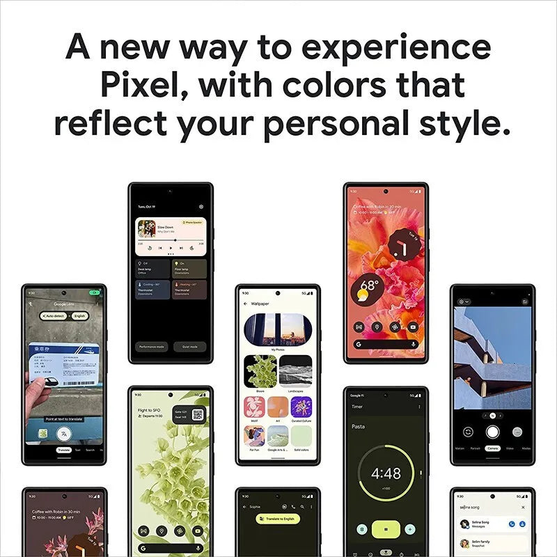 Smartphone Débloqué 8/8pro Version US — Processeur Octa Core, 128G/256G, AMOLED 120Hz, 5G, Android 13, Appareil Photo 64MP
