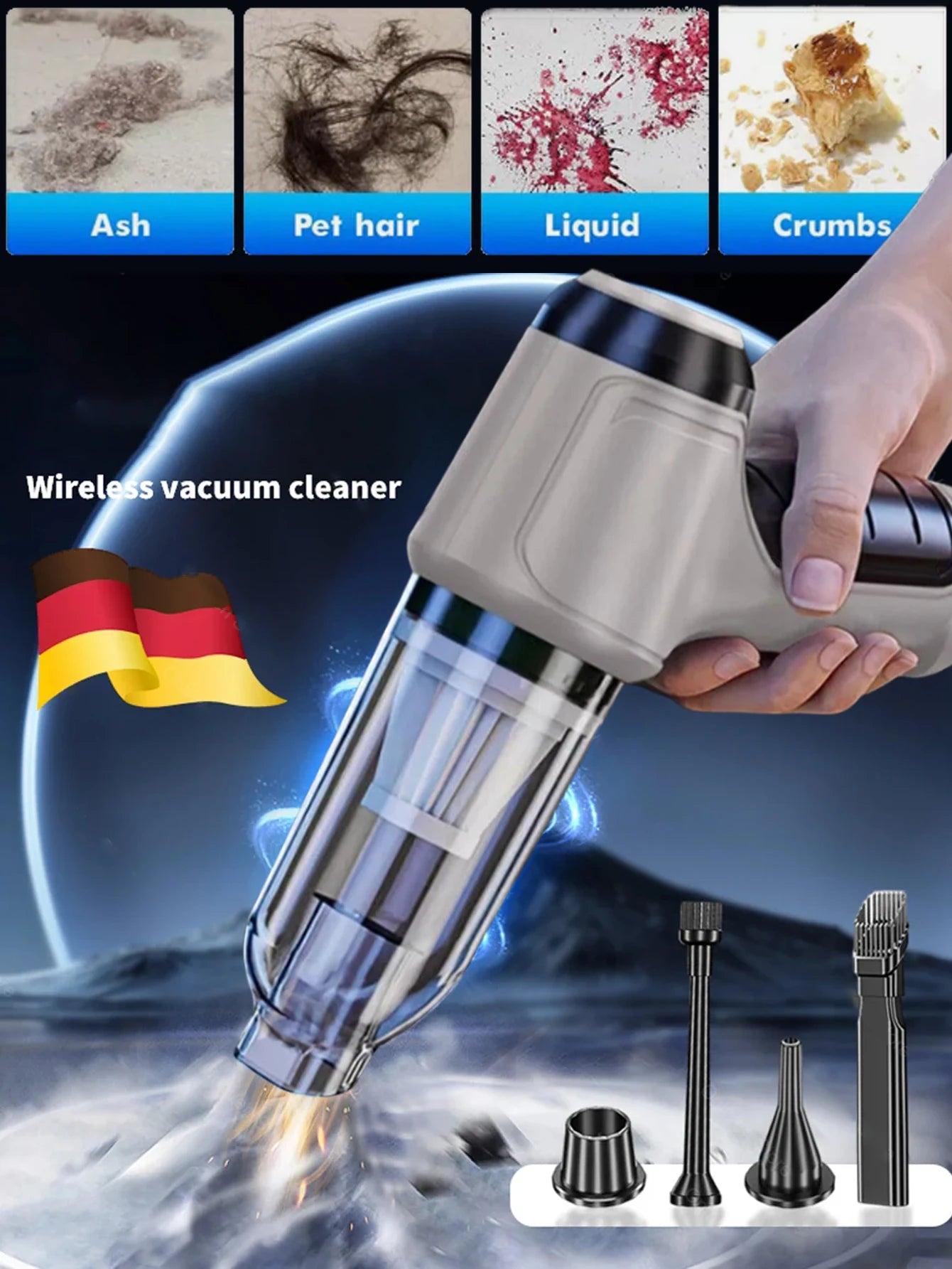 Aspirateur Sans Fil 12KPa — Aspirez Partout, Sans Fil, Sans Fatigue
