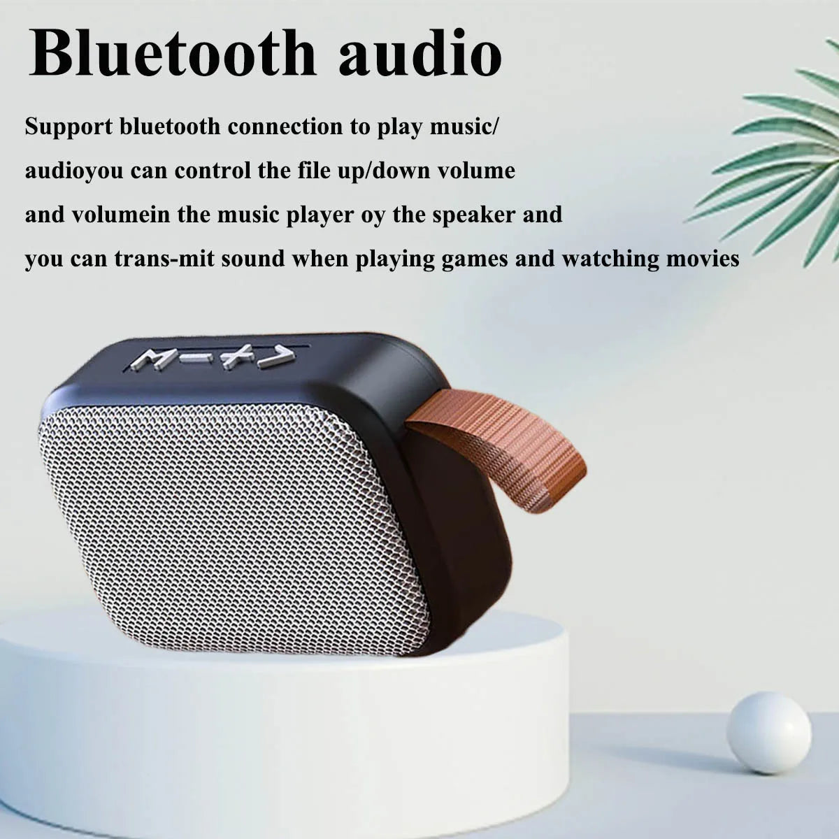 Enceinte Portable Bluetooth 5.0 — Son 3D Stereo, Mini & Puissante, Tissu Oxford Extérieur
