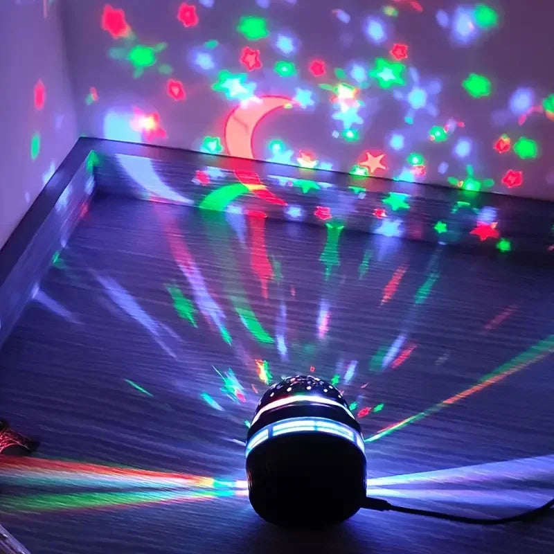 Projecteur LED Ciel Etoilé — Veilleuse Lune et Etoiles RGB, Decor Maison Atmosphere