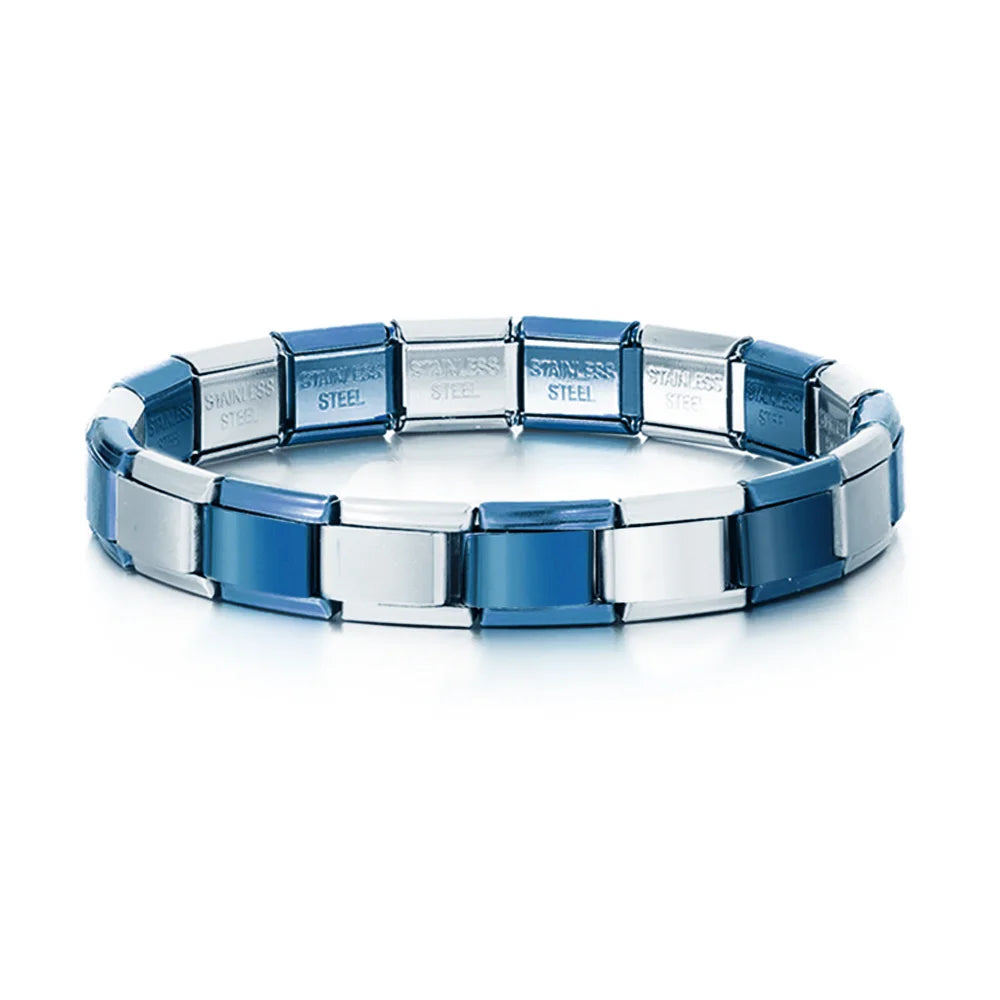 Bracelet Charme Poumons Acier Inox — Style DIY, 9mm, Mode 2025, Personnalisable