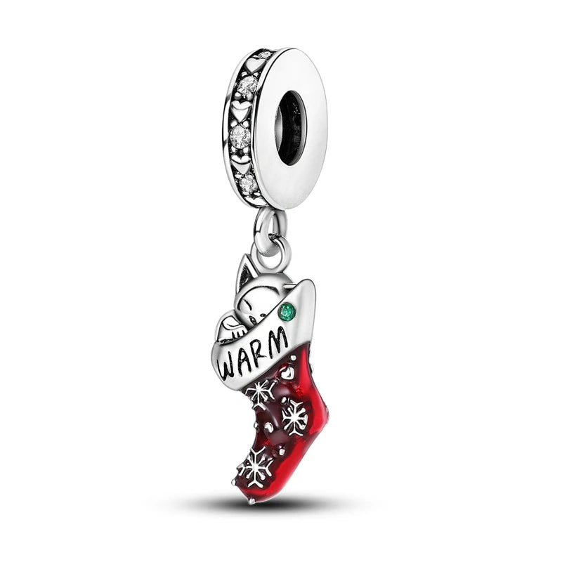 Breloques Argent Sterling 925 — Pendentifs Perles Cristal Artisanal pour Bracelet Charme