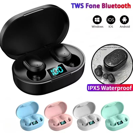 Ecouteurs Bluetooth True Wireless E6S — Reduction de Bruit, Double Appairage, Autonomie 24h