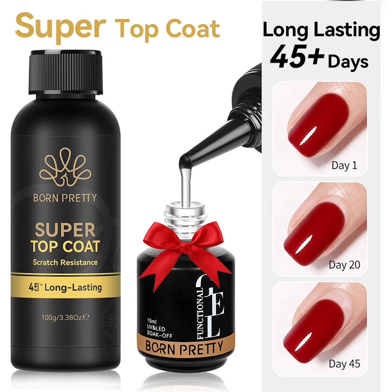 Vernis Semi-Permanent BORN PRETTY — Volume Ultra-Haut, Brillance Salon, Tenue 21 Jours, 12ml