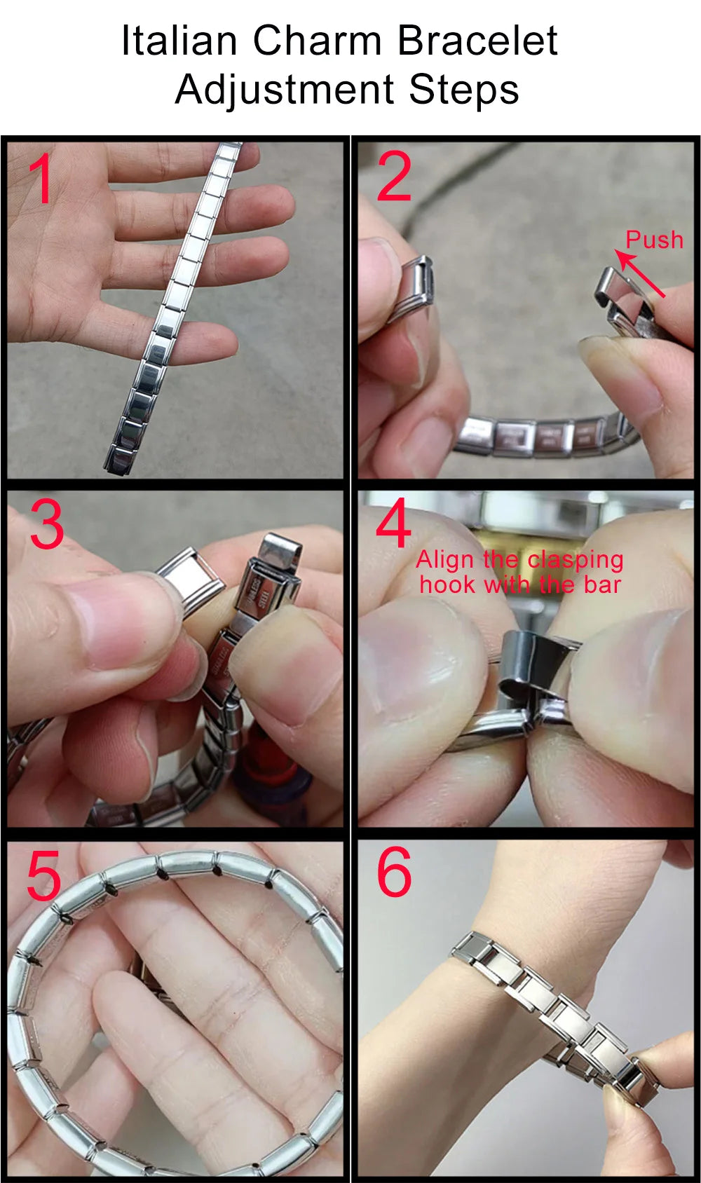 Bracelet Charme Poumons Acier Inox — Style DIY, 9mm, Mode 2025, Personnalisable
