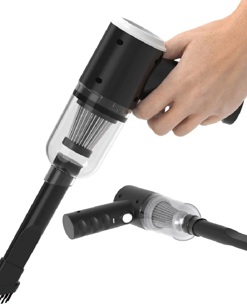 Aspirateur Voiture Sans Fil 9000Pa — Humide et Sec, Rechargeable USB, Mini Portable