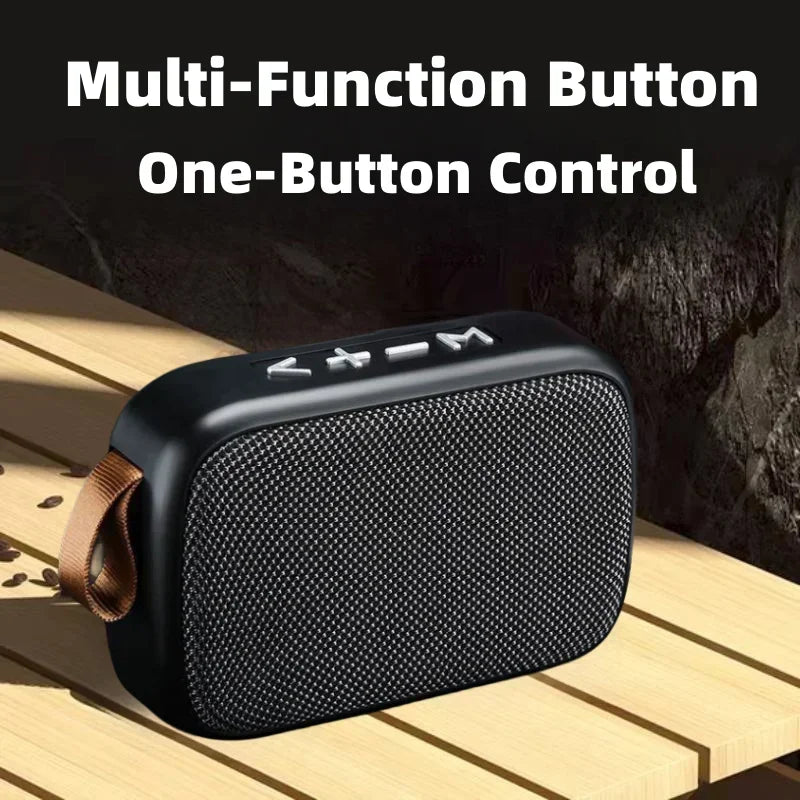 Enceinte Portable Bluetooth 5.0 — Son 3D Stereo, Mini & Puissante, Tissu Oxford Extérieur