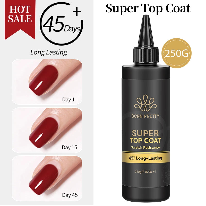 Vernis Semi-Permanent BORN PRETTY — Volume Ultra-Haut, Brillance Salon, Tenue 21 Jours, 12ml