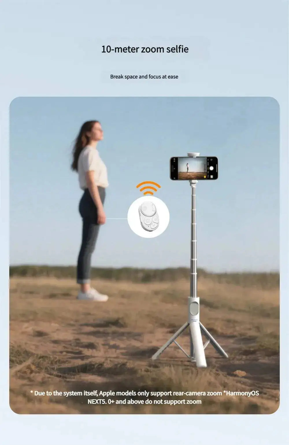 Déclencheur Bluetooth Selfie — Télécommande Photo Sans Fil, Compatible TikTok