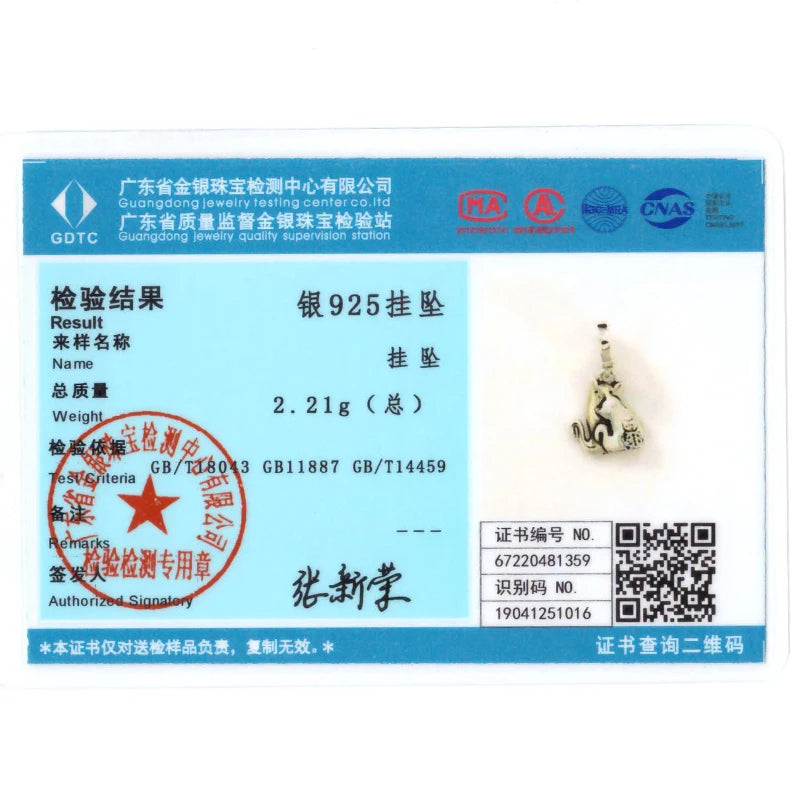 Breloques Argent Sterling 925 — Pendentifs Perles Cristal Artisanal pour Bracelet Charme