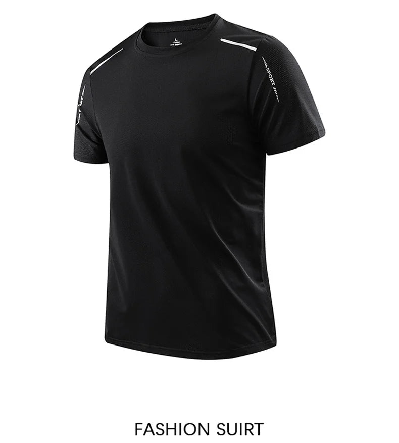 T-shirt Running Homme CHRLCK — Séchage Rapide, Respirant, Sport Outdoor Randonnée