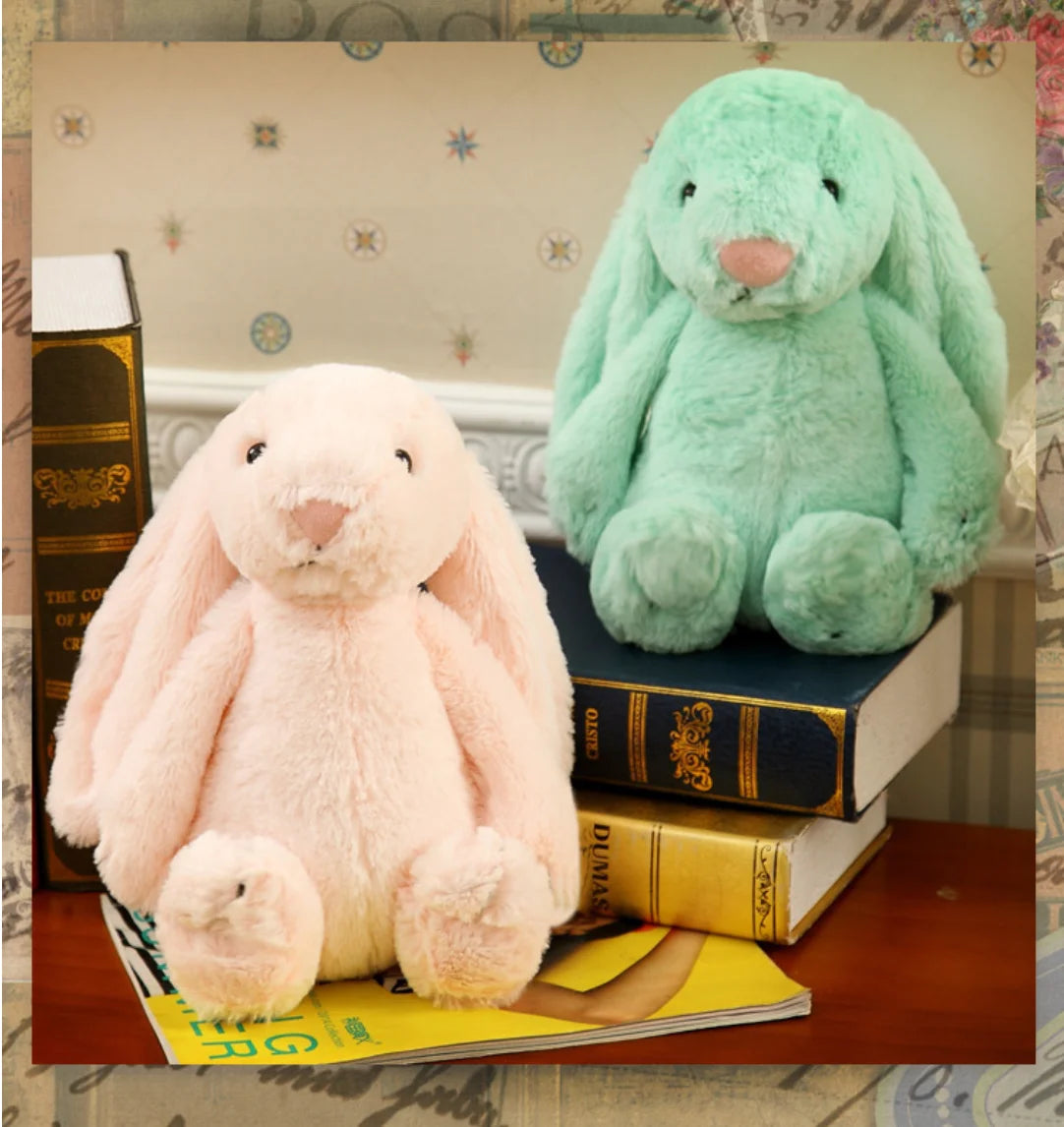 Jouets en peluche personnalisés 40 cm lapin brodé en peluche longue oreille lapin kidsName personnalisé en peluche lapin animaux poupées cadeau d'anniversaire