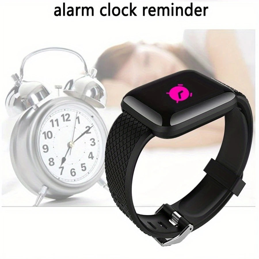 Montre Connectée Homme Femme — Fitness Tracker, Notifications, Étanche IP68, Cadran Tactile
