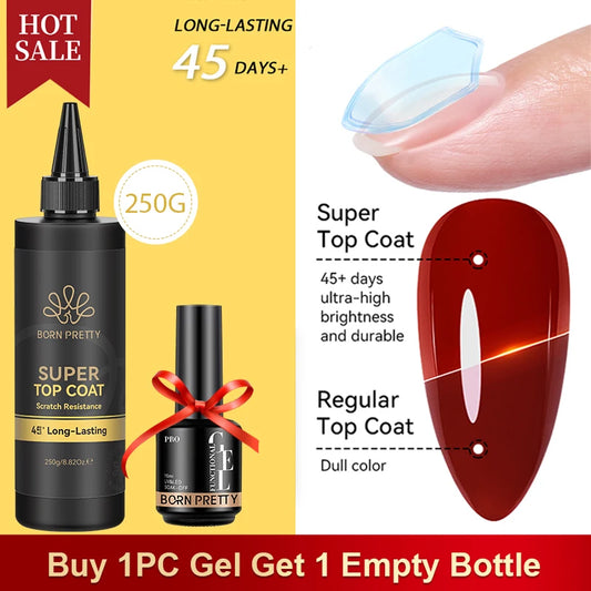 Vernis Semi-Permanent BORN PRETTY — Volume Ultra-Haut, Brillance Salon, Tenue 21 Jours, 12ml