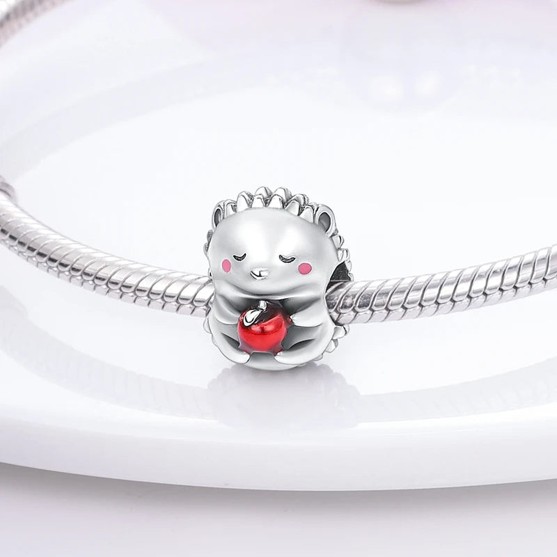 Breloques Argent Sterling 925 — Pendentifs Perles Cristal Artisanal pour Bracelet Charme