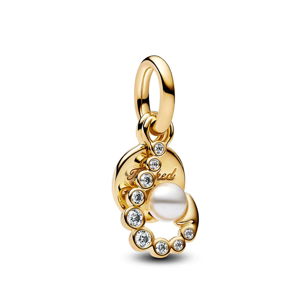 Nœud Argent & Or 925 — Pendentif Vélo en Perles de Rose, Bracelet Artisanal Romantique