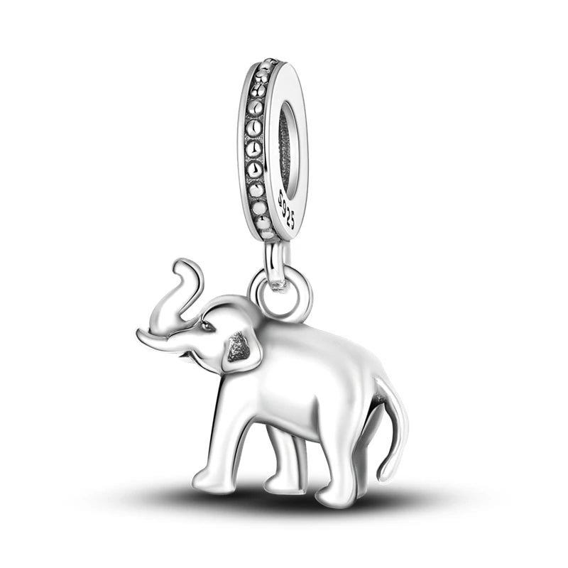 Breloques Argent Sterling 925 — Pendentifs Perles Cristal Artisanal pour Bracelet Charme