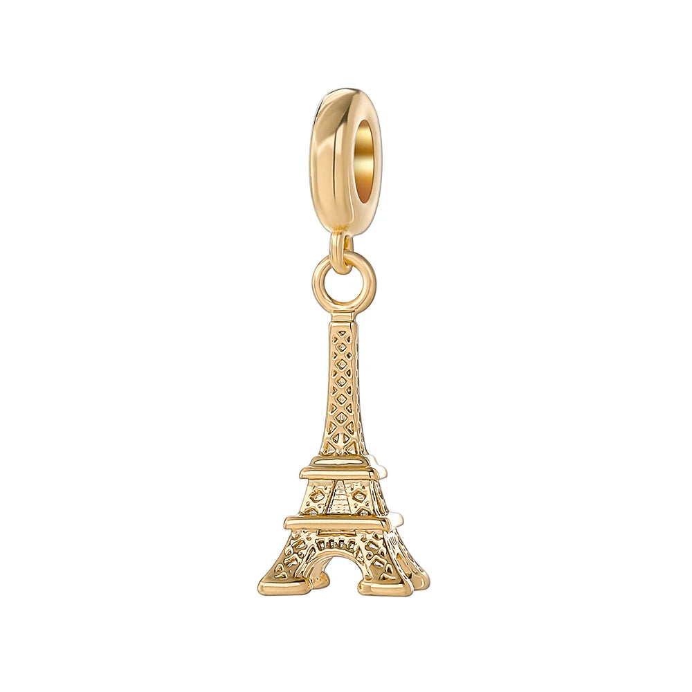 Nœud Argent & Or 925 — Pendentif Vélo en Perles de Rose, Bracelet Artisanal Romantique