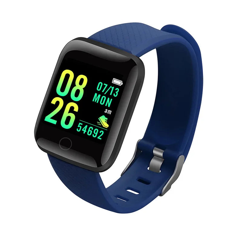 Montre Connectée Homme Femme — Fitness Tracker, Notifications, Étanche IP68, Cadran Tactile