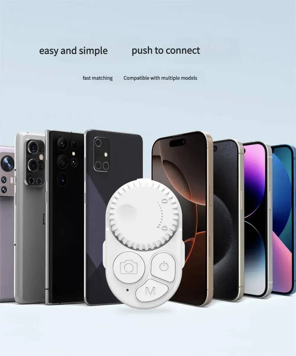 Déclencheur Bluetooth Selfie — Télécommande Photo Sans Fil, Compatible TikTok