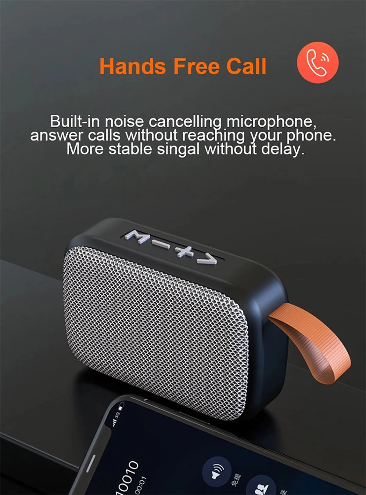 Enceinte Portable Bluetooth 5.0 — Son 3D Stereo, Mini & Puissante, Tissu Oxford Extérieur