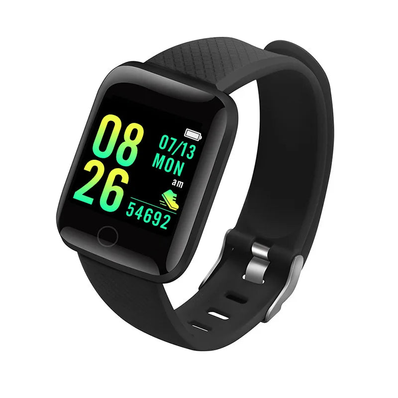 Montre Connectée Homme Femme — Fitness Tracker, Notifications, Étanche IP68, Cadran Tactile