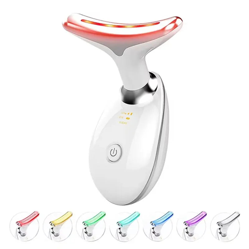 Lumière LED Photon Visage et Cou — 7 Couleurs, Rajeunissement sans Institut