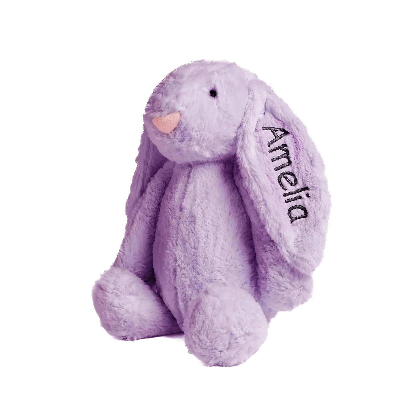 Jouets en peluche personnalisés 40 cm lapin brodé en peluche longue oreille lapin kidsName personnalisé en peluche lapin animaux poupées cadeau d'anniversaire