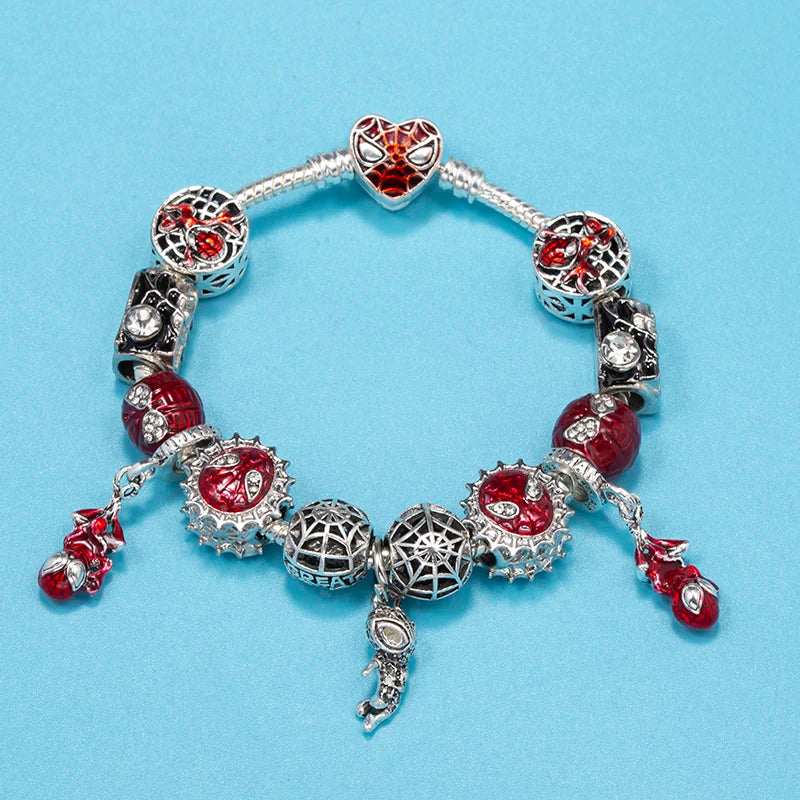 Bracelet Animaux Romantique — Breloques Perles Cristal, Style Unique, Cadeau Parfait