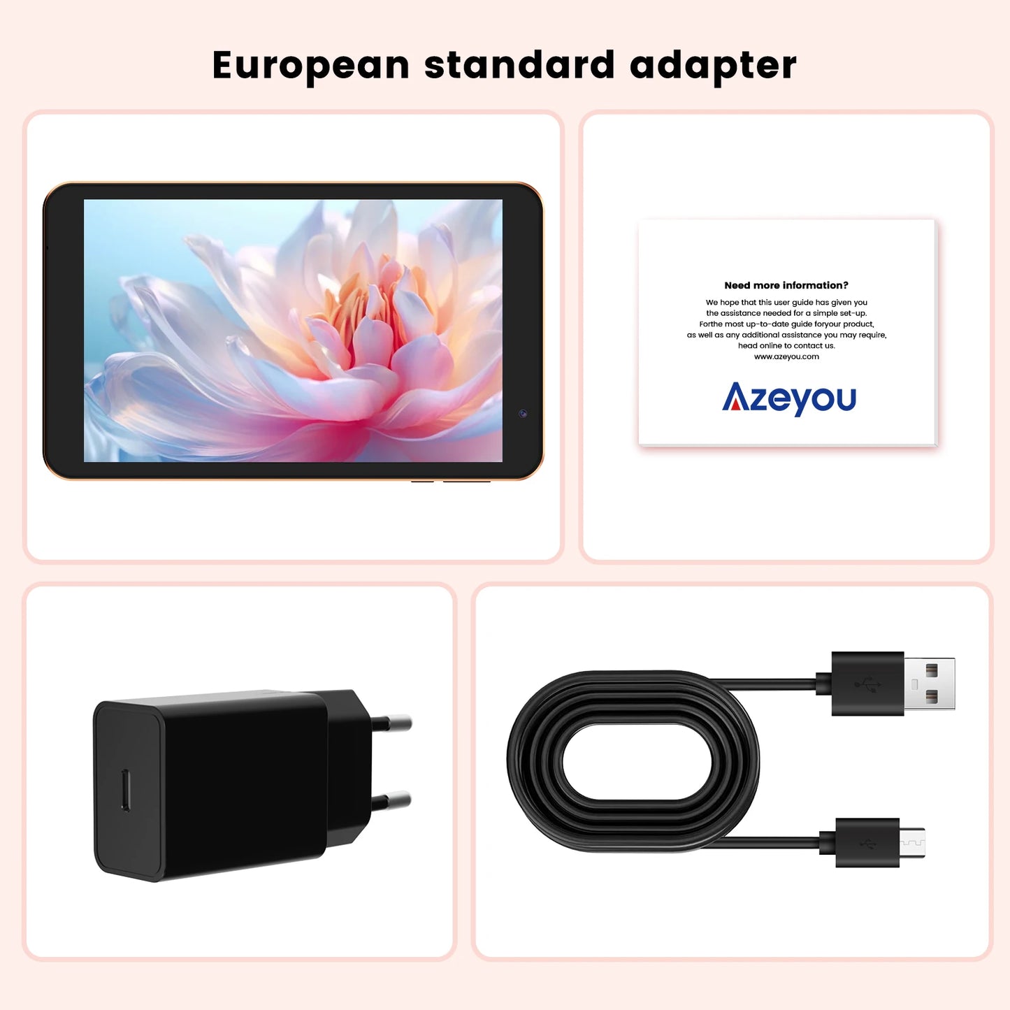 Tablette 8 Pouces Android 11 — IPS 1280×800, 2+16Go, WiFi & Bluetooth, Extensible 512Go