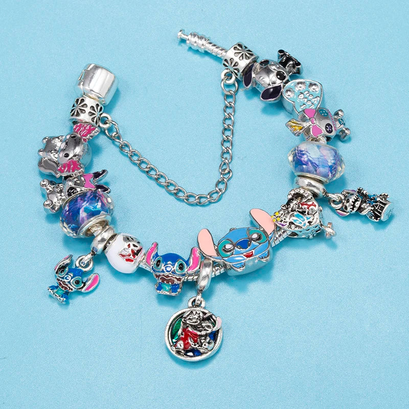 Bracelet Animaux Romantique — Breloques Perles Cristal, Style Unique, Cadeau Parfait
