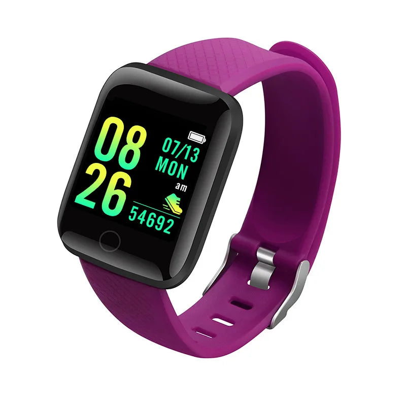Montre Connectée Homme Femme — Fitness Tracker, Notifications, Étanche IP68, Cadran Tactile