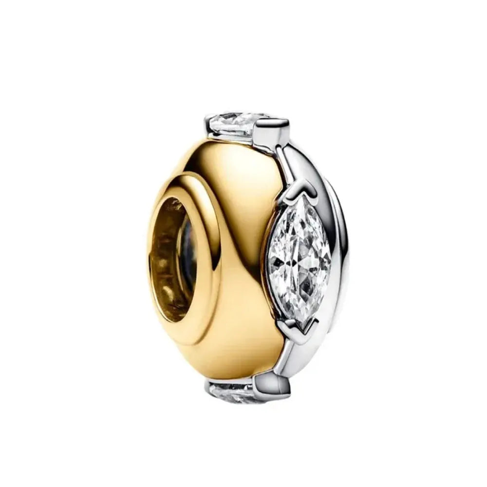 Nœud Argent & Or 925 — Pendentif Vélo en Perles de Rose, Bracelet Artisanal Romantique