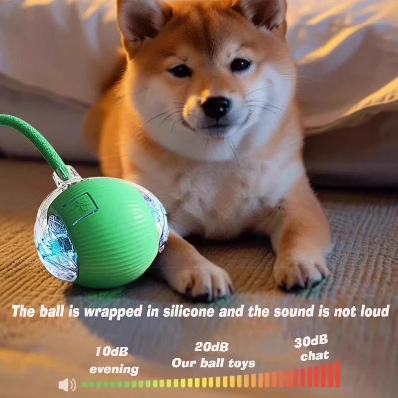 Balle Interactive pour Chien — Roule Seule, 3 Modes de Jeu, Rechargeable USB