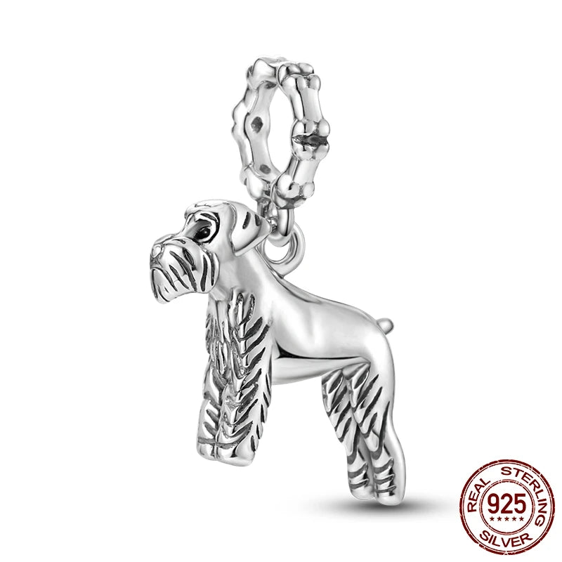 Breloques Argent Sterling 925 — Pendentifs Perles Cristal Artisanal pour Bracelet Charme